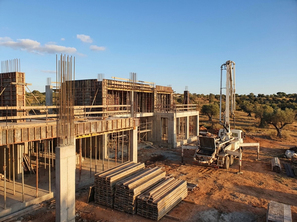 Cofragem profissional no Algarve - Estruturas de betão armado