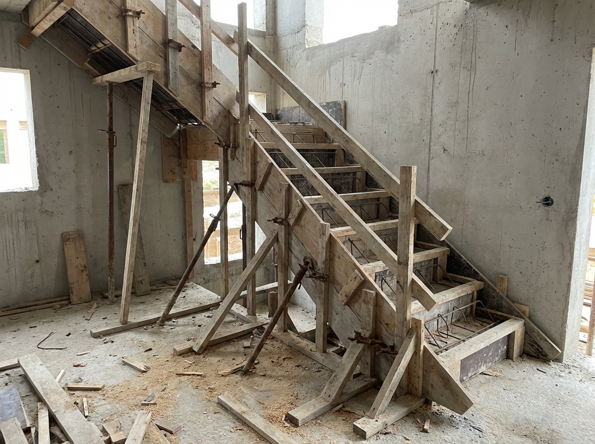 Cofragem escadas - Cofragem Algarve