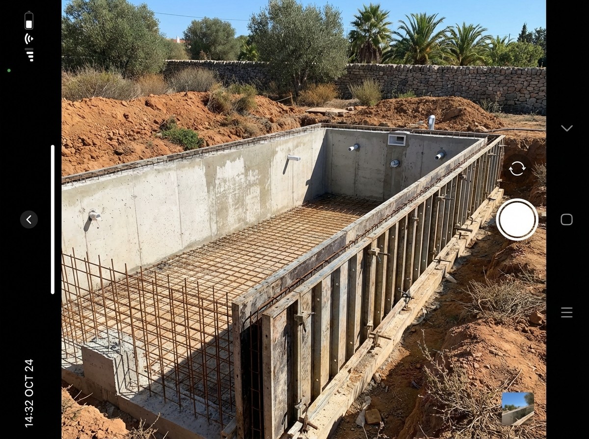 Cofragem de Piscinas em Vilamoura